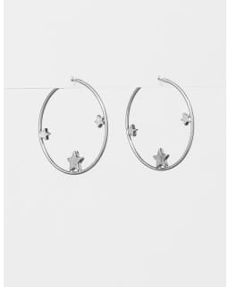 Stella + Gemma | Earrings | Silver Star Sphere