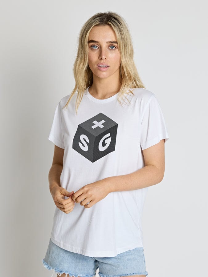 Stella + Gemma | High Roller Tee | White