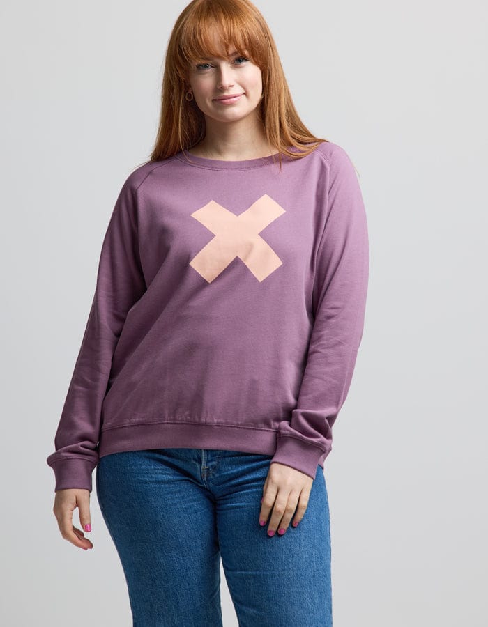 Stella + Gemma | Sweater | Grape Blush Logo