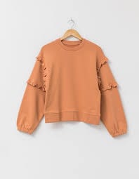 Stella + Gemma | Abi Ruffles Sweater | Sandstone