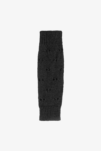 Antler | Aran Fingerless Gloves | Black