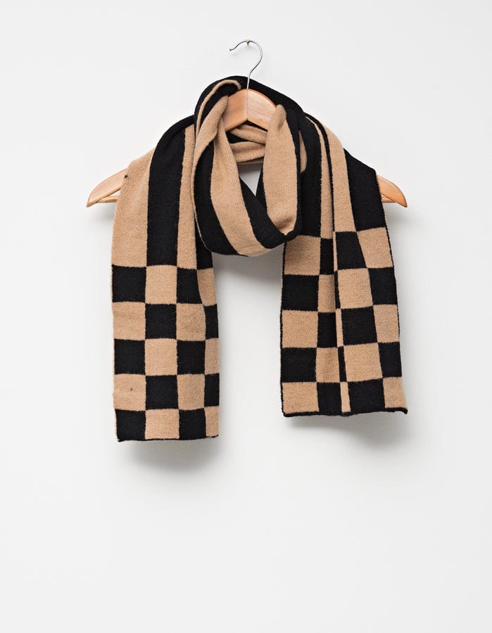 Stella + Gemma | Scarf | Check + Stripe Natural