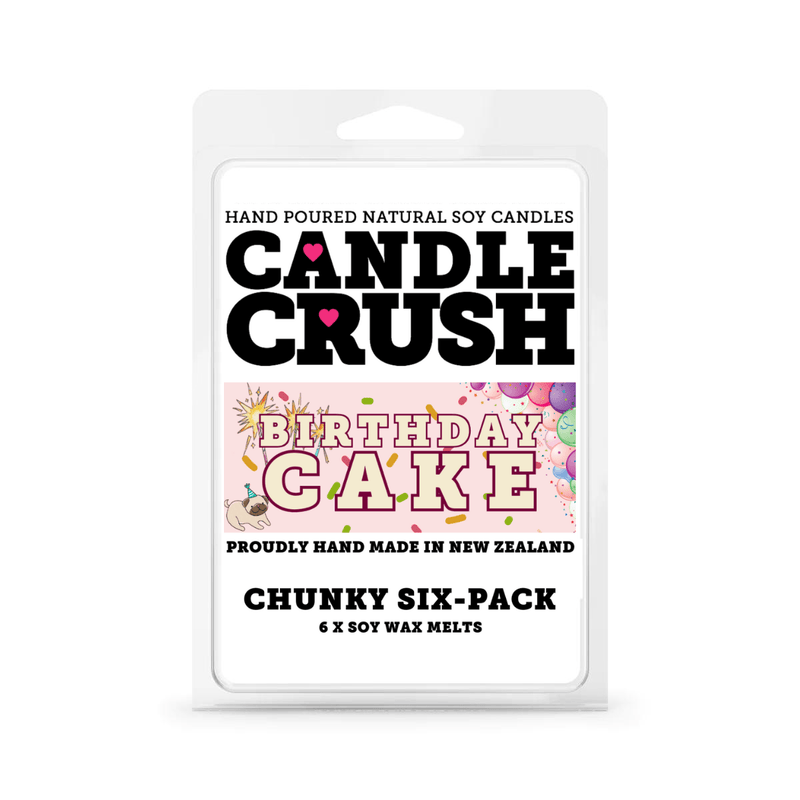 Candle Crush | Birthday Cake - Chunky 6 Pack Soy Wax Melts