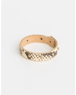 Stella + Gemma | Bracelet | Caramel Snake w/Studs