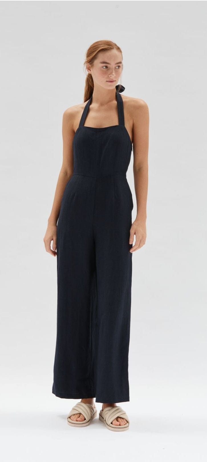 Staple The Label | Newport Halter Jumpsuit | Navy