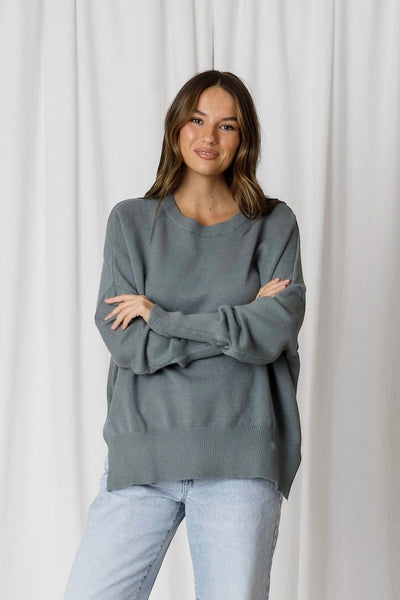 Love Lily The Label | Aspen Slouchy Knit | Moss