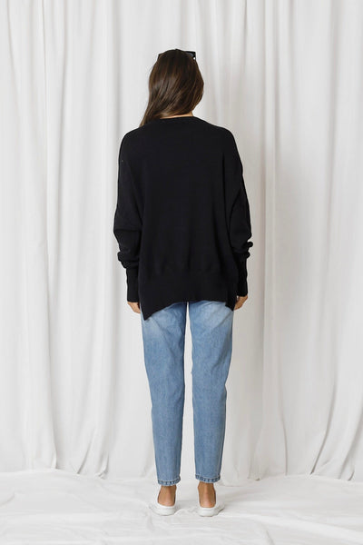 Love Lily The Label | Aspen Slouchy Knit | Black