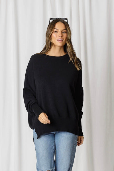 Love Lily The Label | Aspen Slouchy Knit | Black