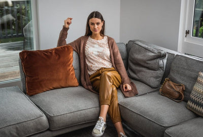 Stella + Gemma | Alabaster Long Sleeve Tee | Sand Star Logo