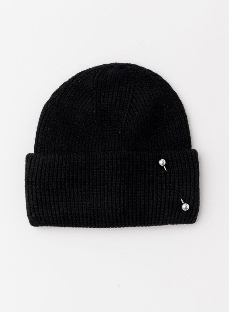 Stella + Gemma | Beanie | Black with Pin