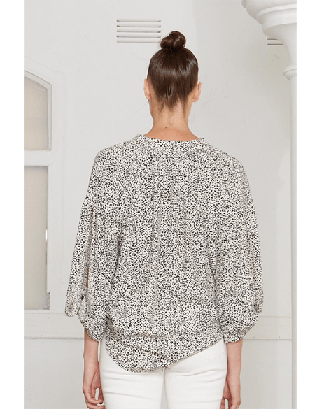 Fate + Becker | Nightbird Top | White Animal