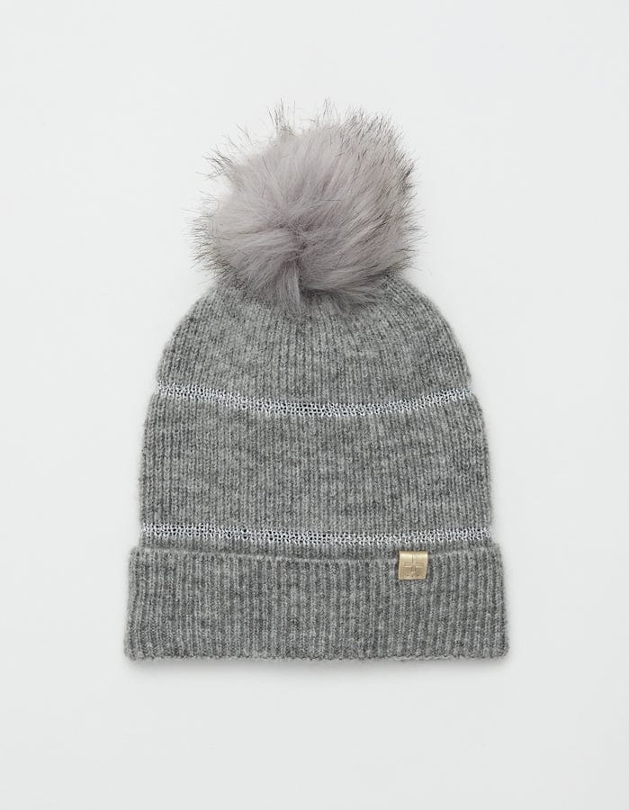 Stella + Gemma | Beanie | Grey with Silver Lurex