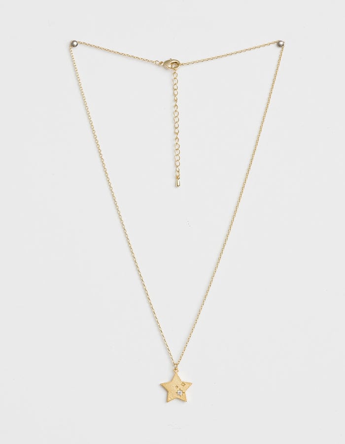 Stella + Gemma | Necklace | Gold Star Upon Star