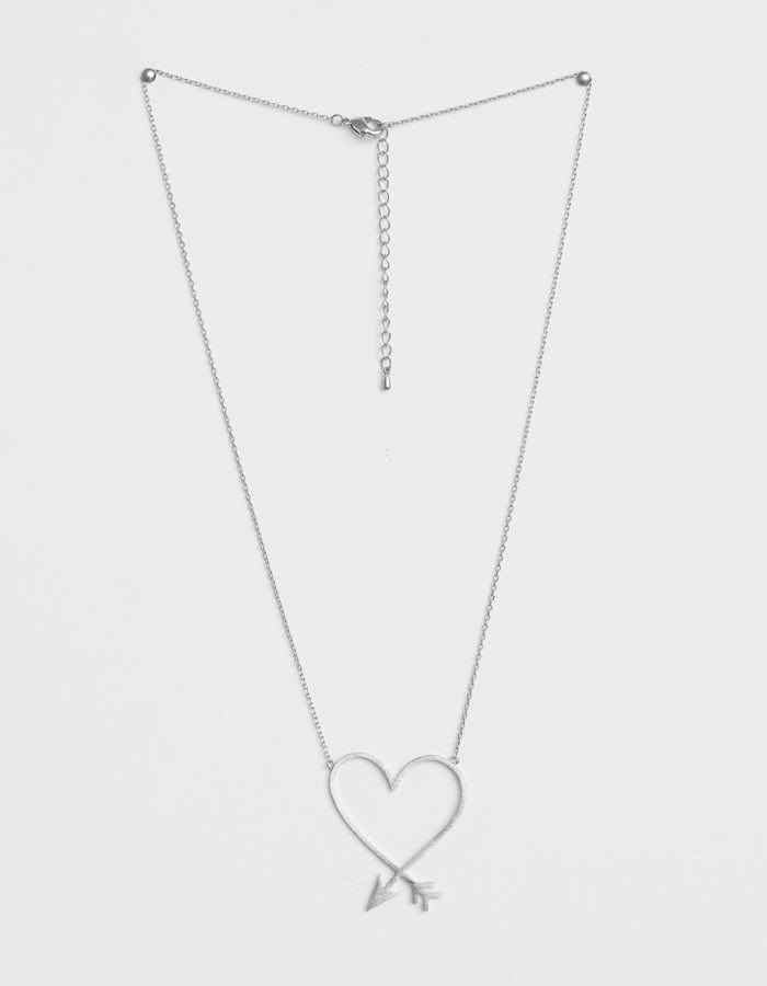 Stella + Gemma | Necklace | Silver Heart and Arrow