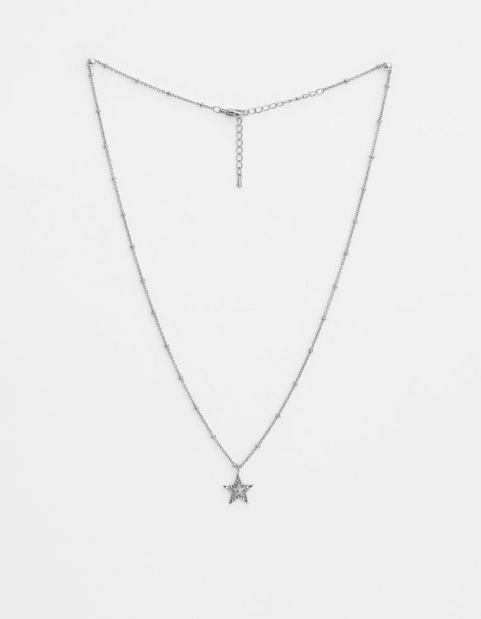 Stella + Gemma | Necklace | Silver Double Star