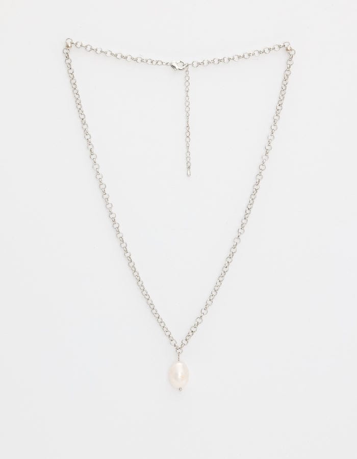 Stella + Gemma | Necklace | Silver Pearl