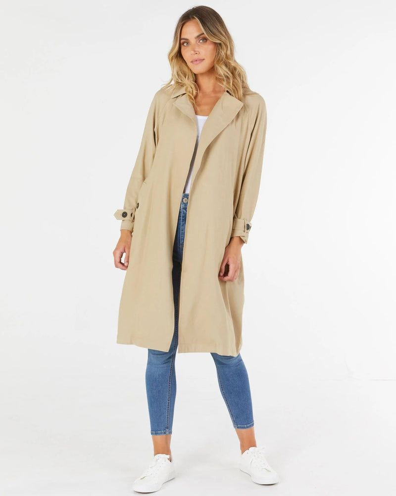 Betty Basics | Elle Trench Coat | Biscuit