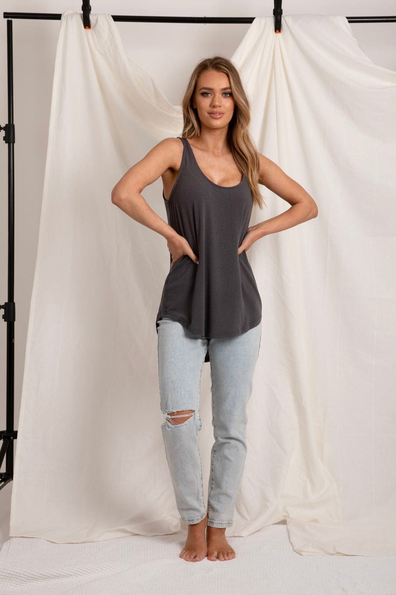 Love Lily The Label | Everyday Essential Modal Cami | Charcoal