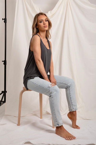 Love Lily The Label | Everyday Essential Modal Cami | Charcoal