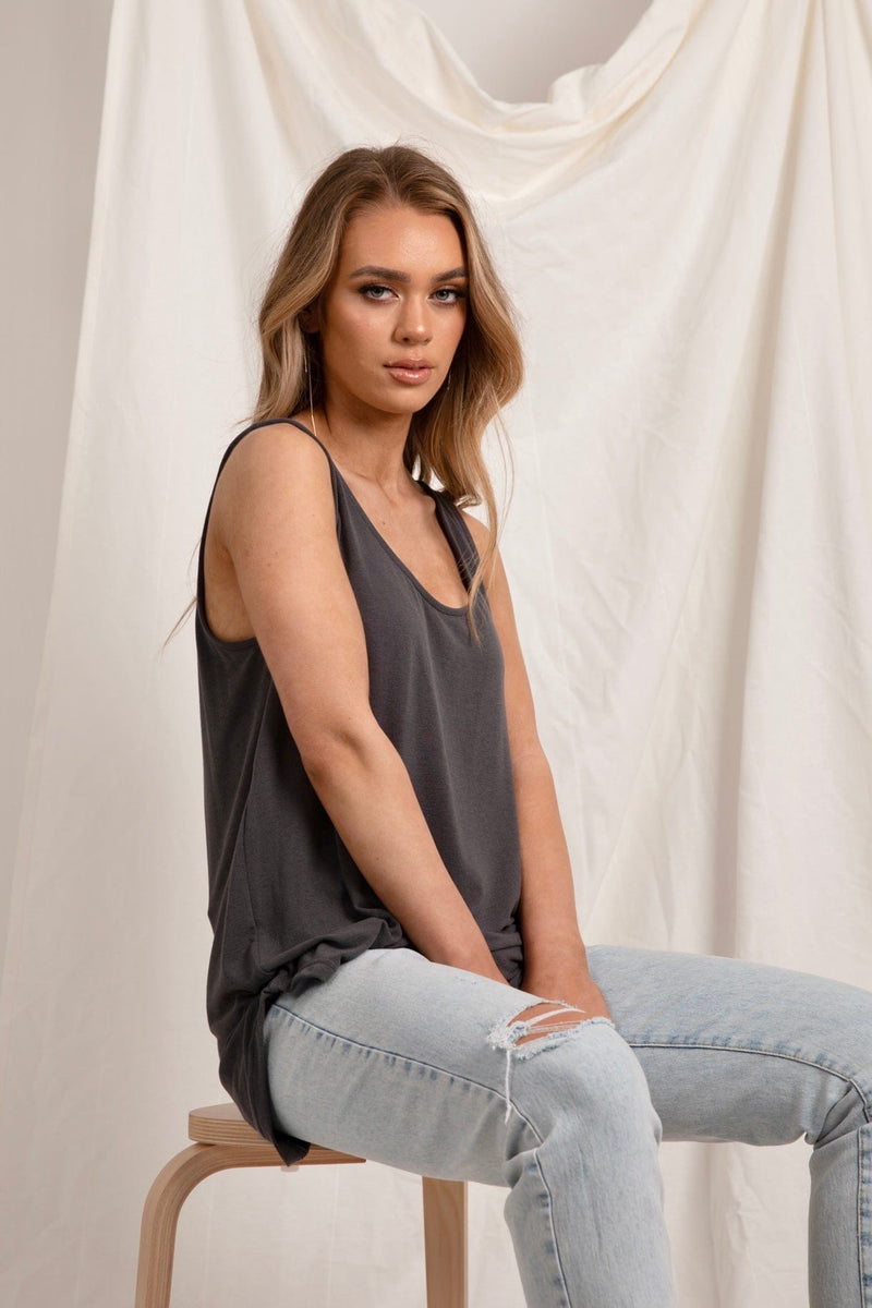 Love Lily The Label | Everyday Essential Modal Cami | Charcoal