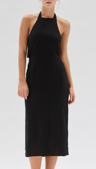 Staple The Label | Rae Tie Back Dress | Black