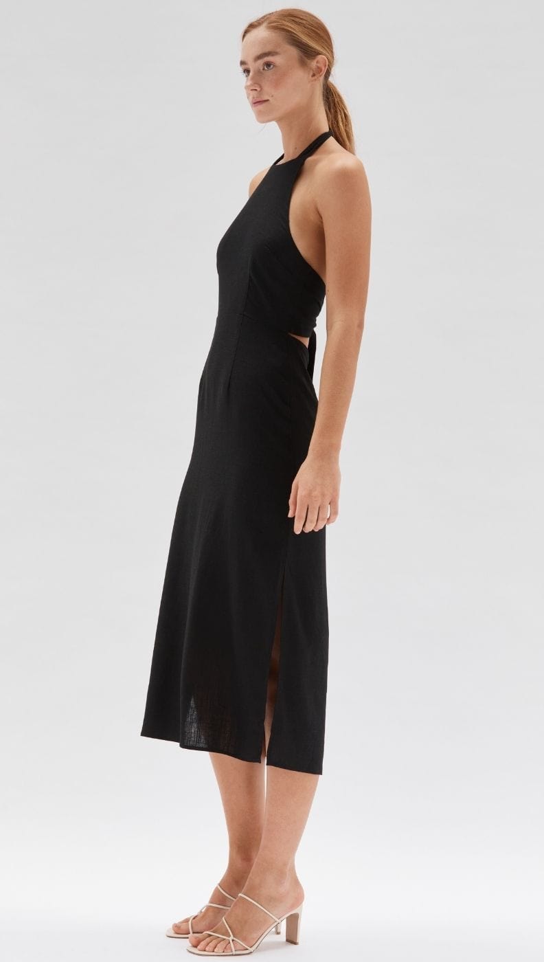 Staple The Label | Rae Tie Back Dress | Black