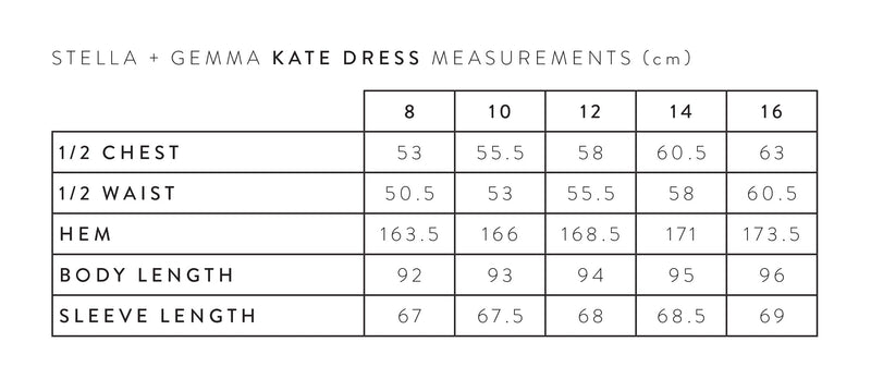 Stella + Gemma | Kate Dress | Black