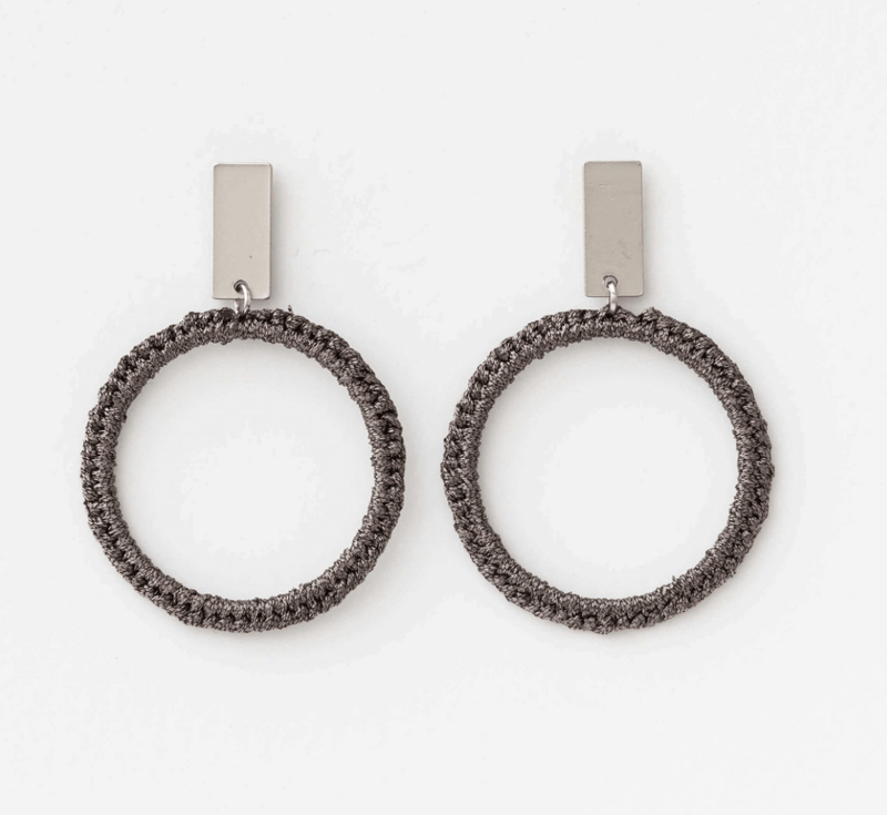 Stella + Gemma | Cord Earrings | Black