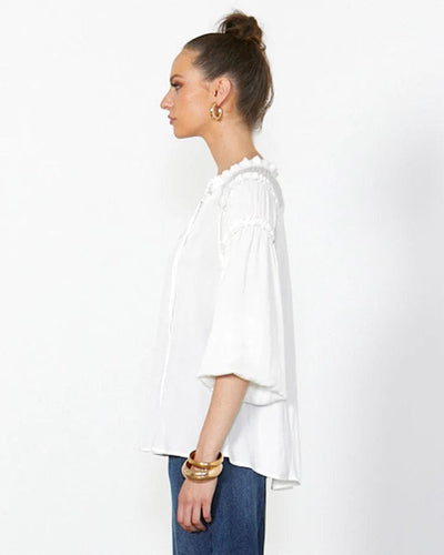 Fate + Becker | Midnight Flyer Top | White