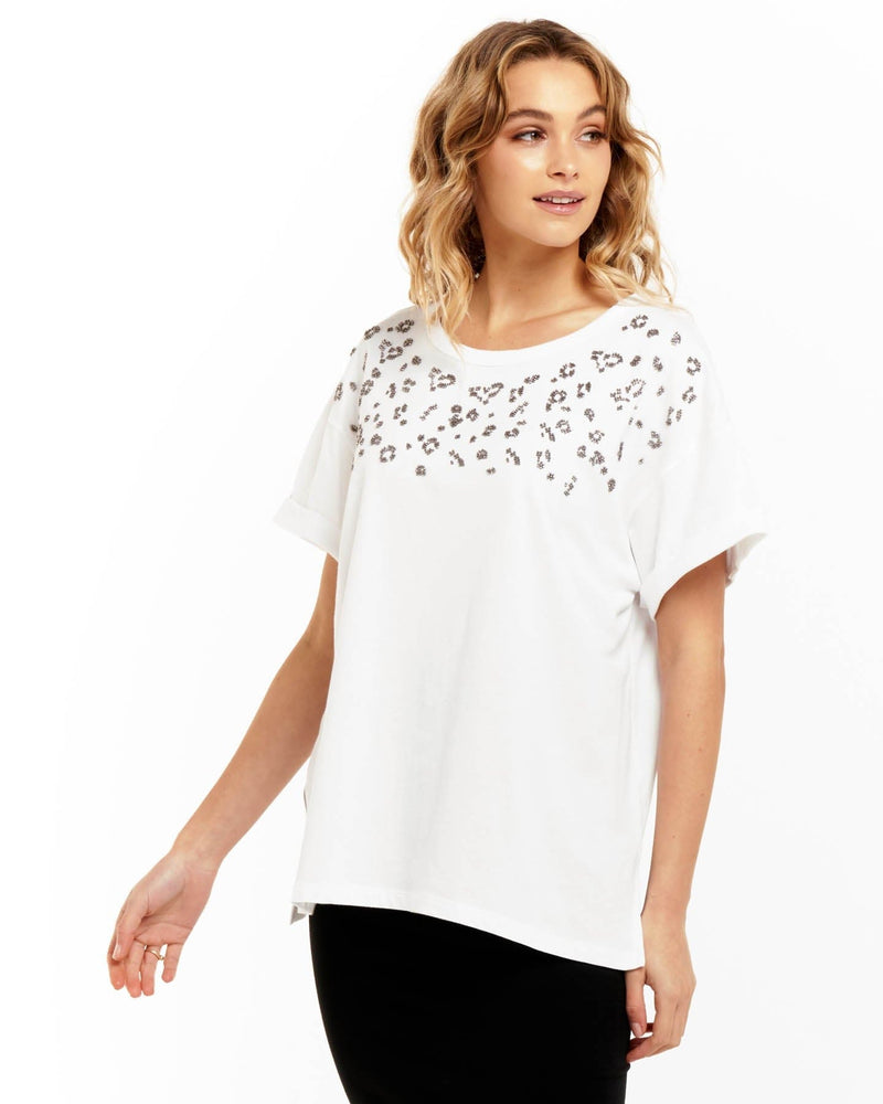 Betty Basics | Leighton Tee | White